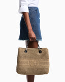 MyEA Bag woven straw medium shopper bag