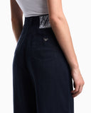 J14 regular-fit linen trousers