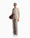 J14 regular-fit linen trousers