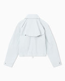 Brushed nylon blouson