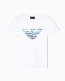 ASV stretch-jersey slim-fit T-shirt with oversized eagle pattern