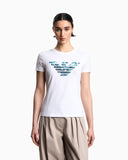 ASV stretch-jersey slim-fit T-shirt with oversized eagle pattern