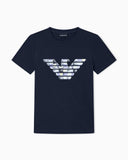 ASV stretch-jersey slim-fit T-shirt with oversized eagle pattern