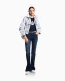 ASV stretch-jersey slim-fit T-shirt with oversized eagle pattern