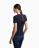 ASV stretch-jersey slim-fit T-shirt with oversized eagle pattern