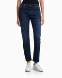 J36 slim-fit, worn-look, stretch-denim jeans