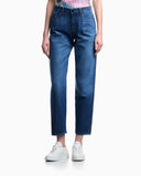 J90 regular-fit used-look Lyocell-blend denim jeans