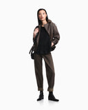 Five-pocket jeans in garment-dyed organic cotton