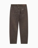 Five-pocket jeans in garment-dyed organic cotton
