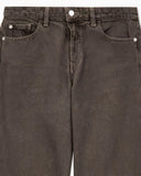 Five-pocket jeans in garment-dyed organic cotton