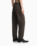 Five-pocket jeans in garment-dyed organic cotton