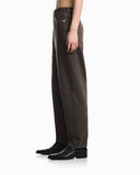 Five-pocket jeans in garment-dyed organic cotton