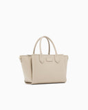Medium shopper bag with palmellato finish