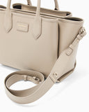 Medium shopper bag with palmellato finish