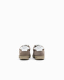 Nubuck sneakers with perforated details and a rubber sole