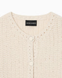 Checked jacket with fringes