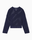 Eagle Club perforated cashmere blend sweater