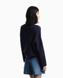 Eagle Club perforated cashmere blend sweater