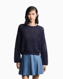 Eagle Club perforated cashmere blend sweater