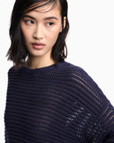 Eagle Club perforated cashmere blend sweater