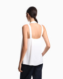 Micro leopard jacquard top