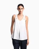Micro leopard jacquard top