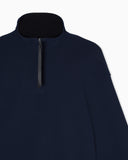 Crêpe-jersey, zip-up sweatshirt