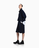Crêpe jersey Bermuda shorts