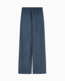 Pinstriped flowing fabric trousers