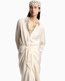 Fluid techno rayon dress