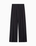 Wide trousers in techno rayon