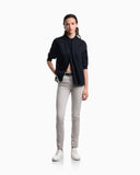 Pure linen shirt with guru collar