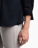 Pure linen shirt with guru collar