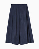 Flared techno creponne skirt