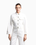 Cotton drill blouson