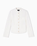 Garment-dyed Lyocell and linen jacket