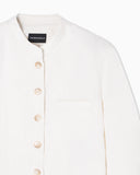 Garment-dyed Lyocell and linen jacket