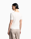 Jacquard jersey jumper with embossed pattern