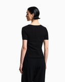 Jacquard jersey jumper with embossed pattern
