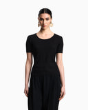Jacquard jersey jumper with embossed pattern