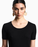 Jacquard jersey jumper with embossed pattern