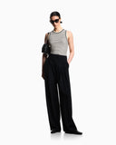 Stretch jacquard jersey top