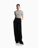 Stretch jersey jacquard sweater