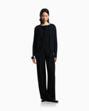 Textured knit in stretch poly-viscose