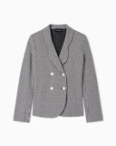 Jacquard tubular jersey jacket