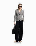 Jacquard tubular jersey jacket