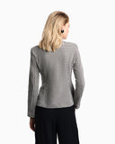 Jacquard tubular jersey jacket