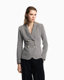 Jacquard tubular jersey jacket