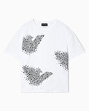 ASV jersey T-shirt with rhinestone eagle