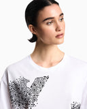 ASV jersey T-shirt with rhinestone eagle